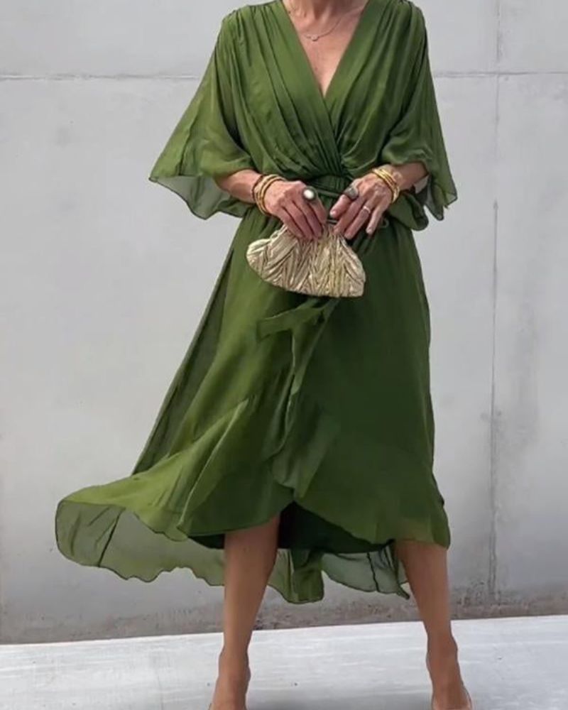 Cristi™ | Sophisticated Crossed Dress