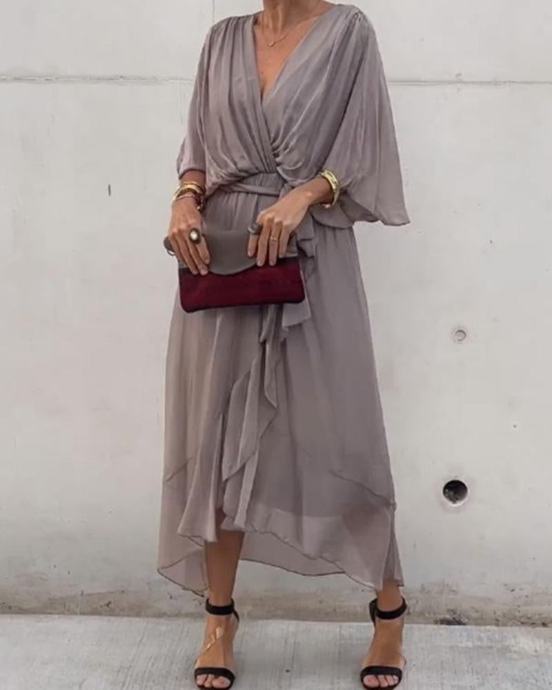 Cristi™ | Sophisticated Crossed Dress