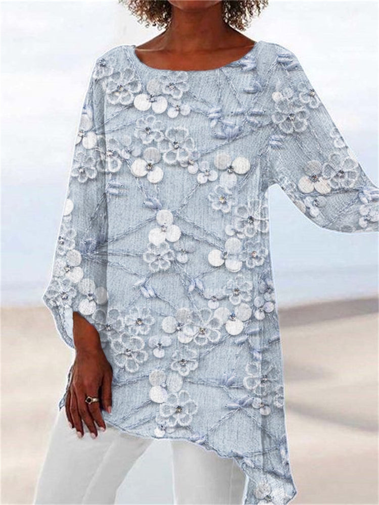 Odalys - Crystal Bloom Floral Print Top
