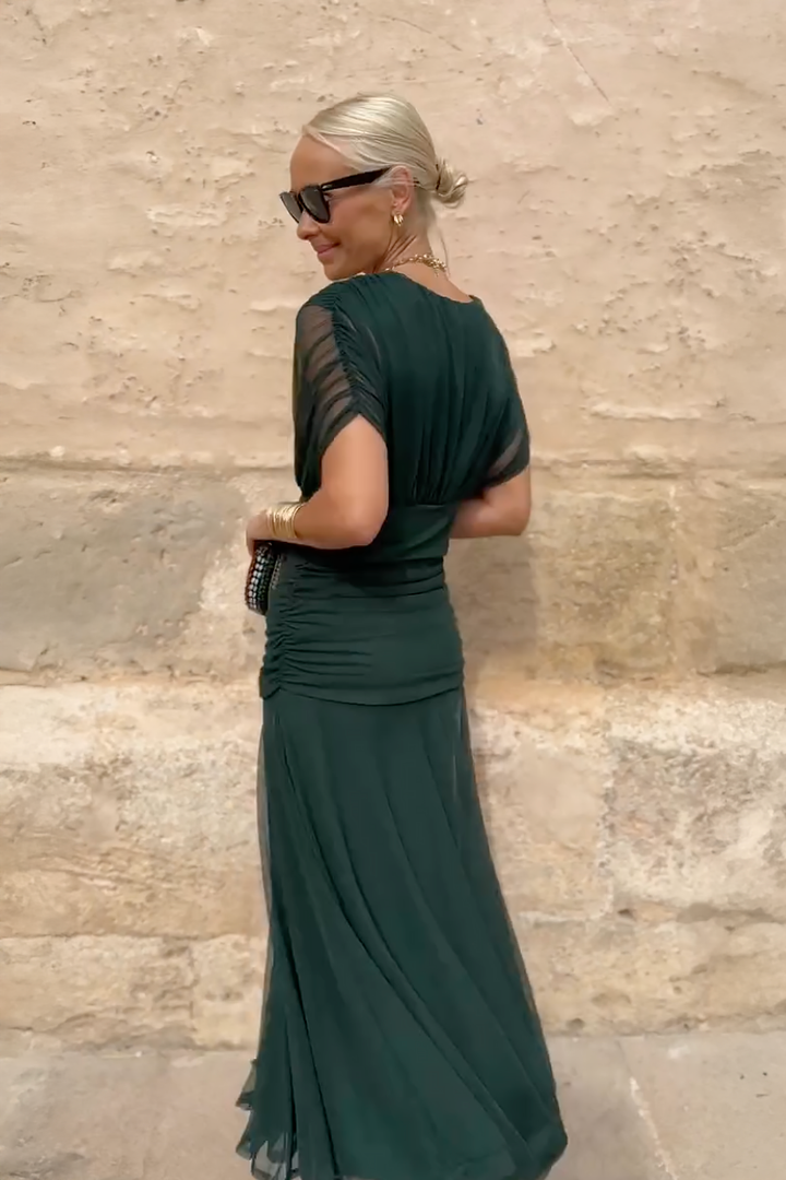 Avyra™ | Luxe V-Neck Dress