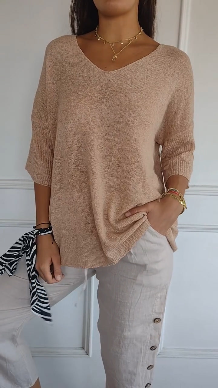 Norvelle™- Timeless V-Neck Top