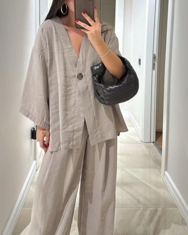 Nigella™ | Cozy V-Neck Set