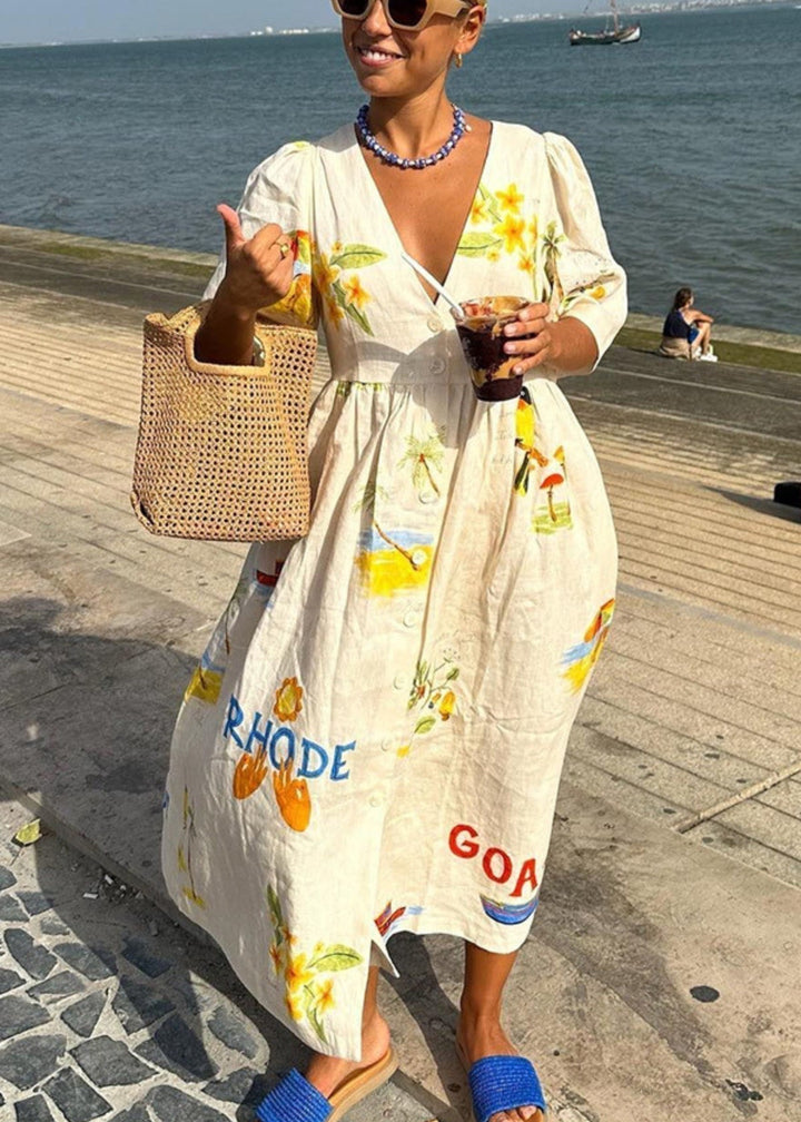 Isla - Mediterranean Breeze Dress