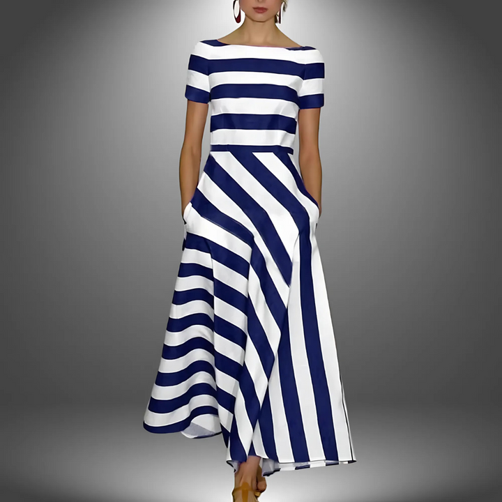 MARGAUX™ | Airy Dress With Subtle Stripes