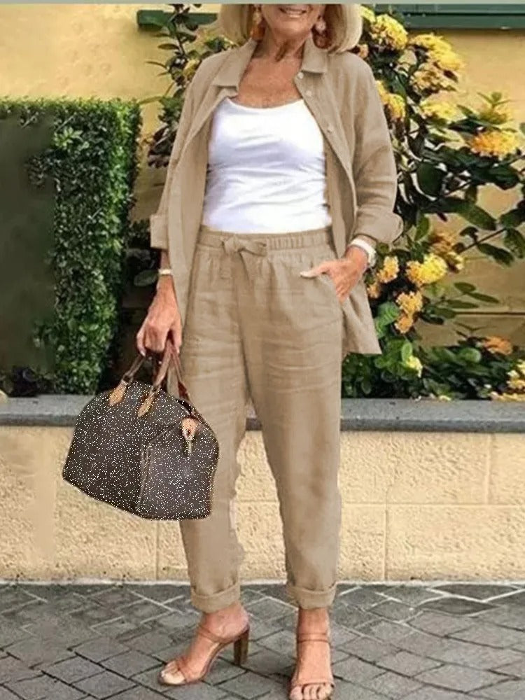 Henna - Long-Sleeved Shirt and Pants Set