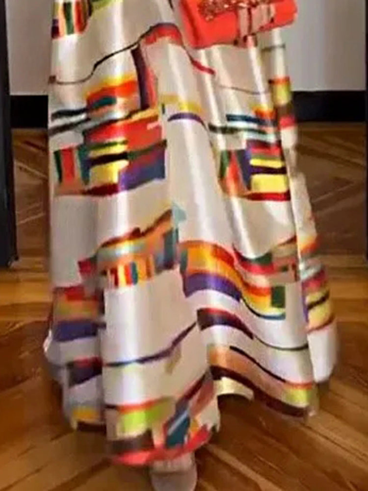 Avelisse™ | Geometric Maxi Dress