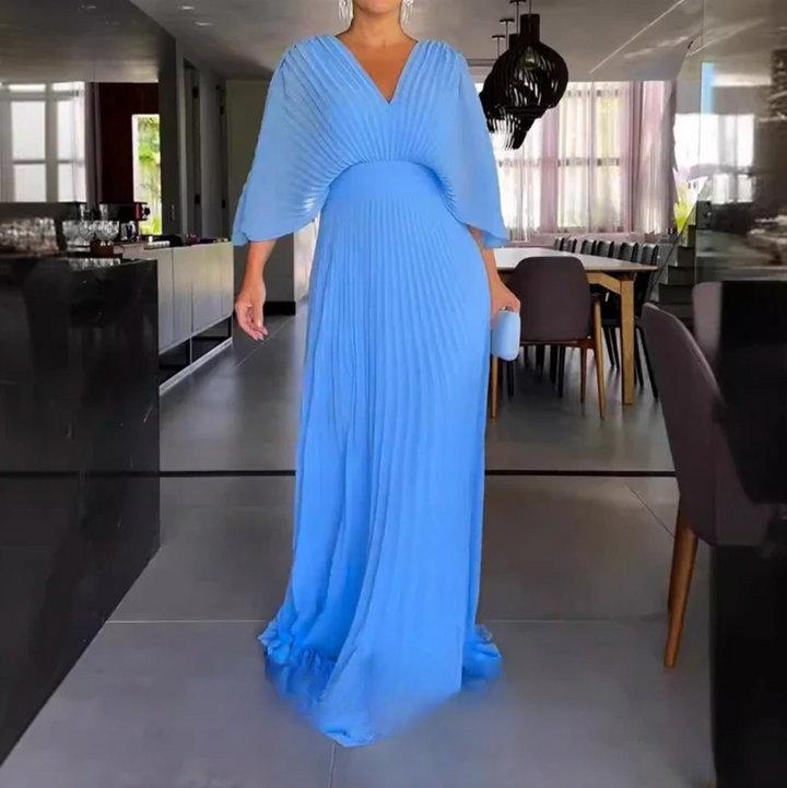Brenda™ | Graceful Pleated Dress