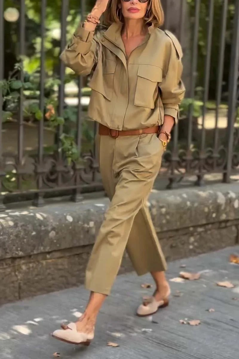 LYVORA™ | Casual Luxe Cargo Set
