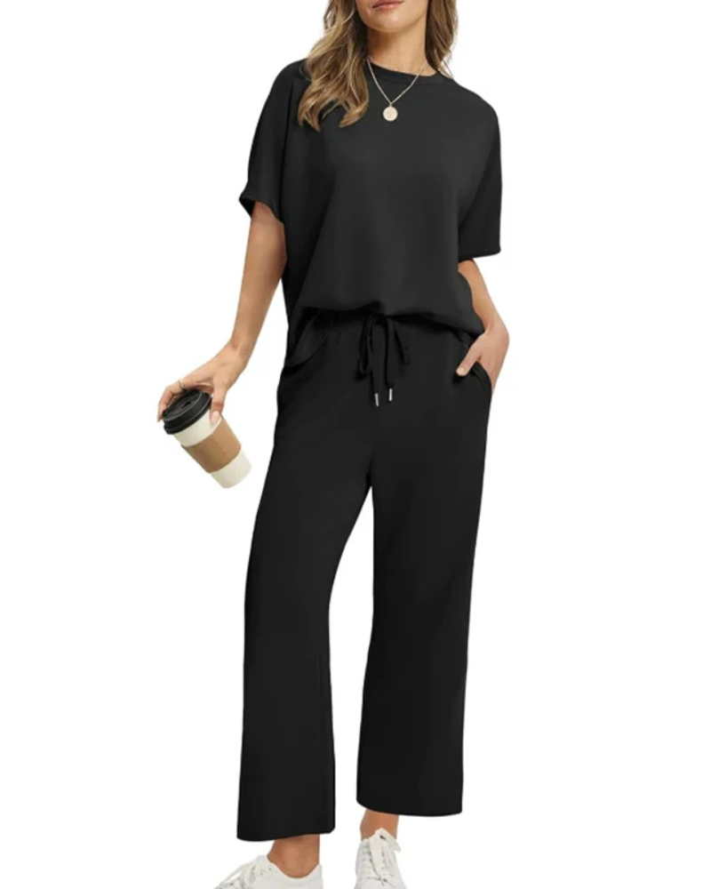 Velora™ | Soft Casual Top & Pants Set