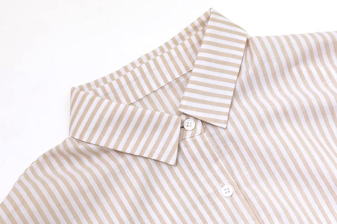 Stripe™ | Long Sleeve Shirt Dress