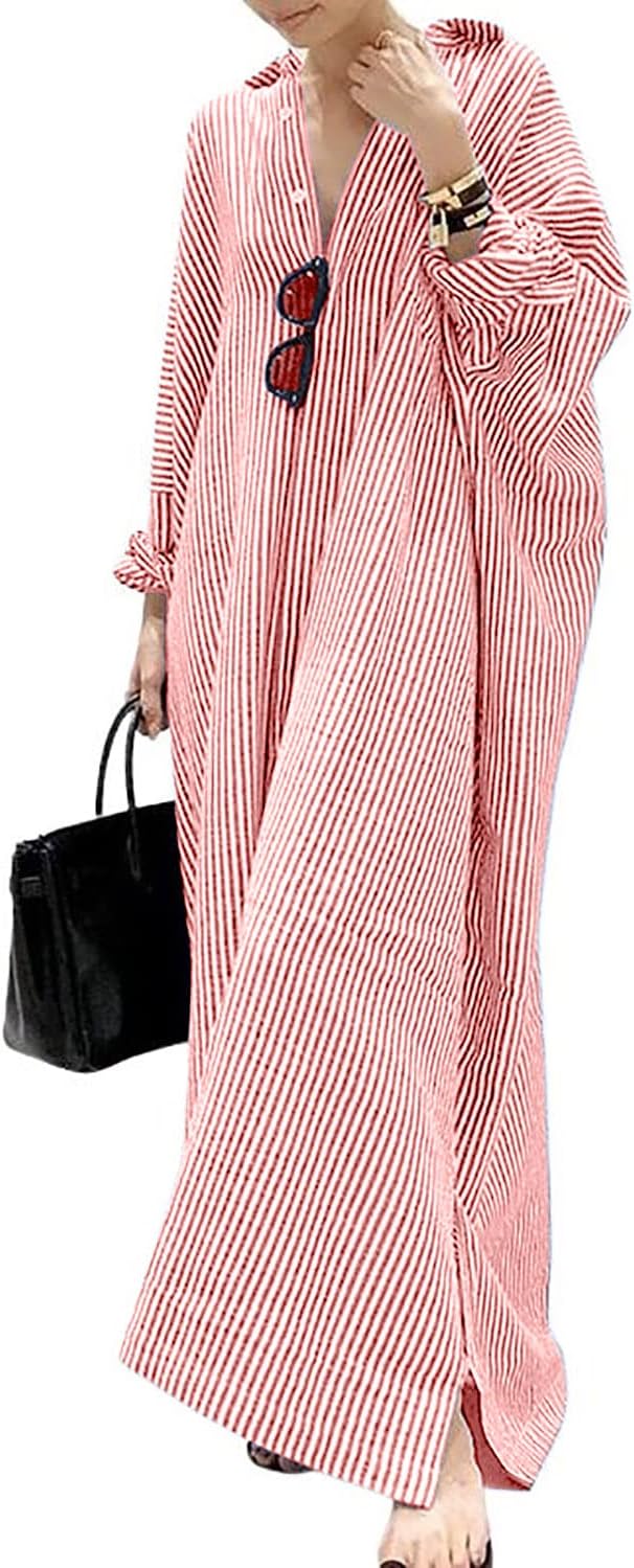 Stripe™ | Long Sleeve Shirt Dress