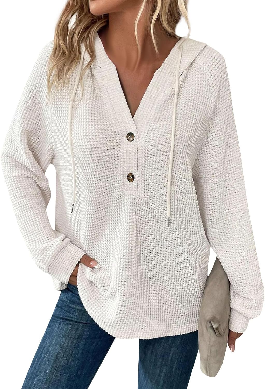 Zyrae™ | Oversized V-Neck Sweat
