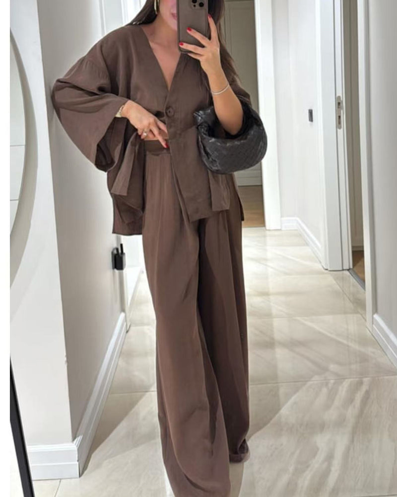 Nigella™ | Cozy V-Neck Set