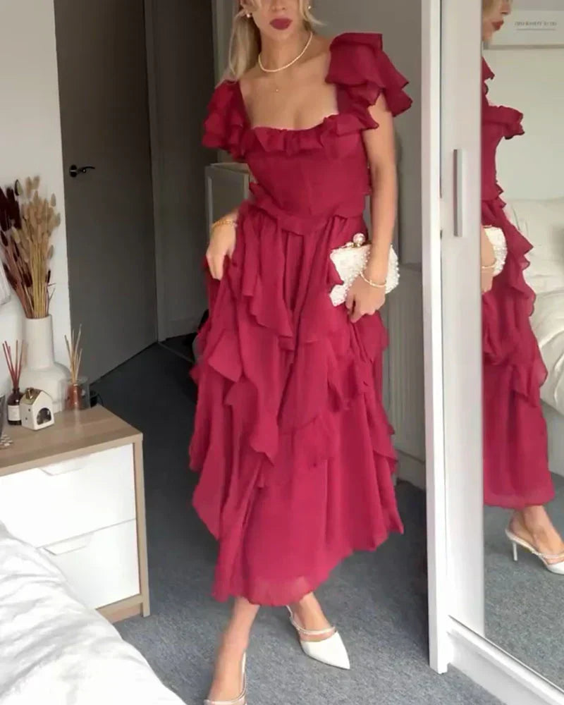 OLIVIA - RUFFLE DRESS