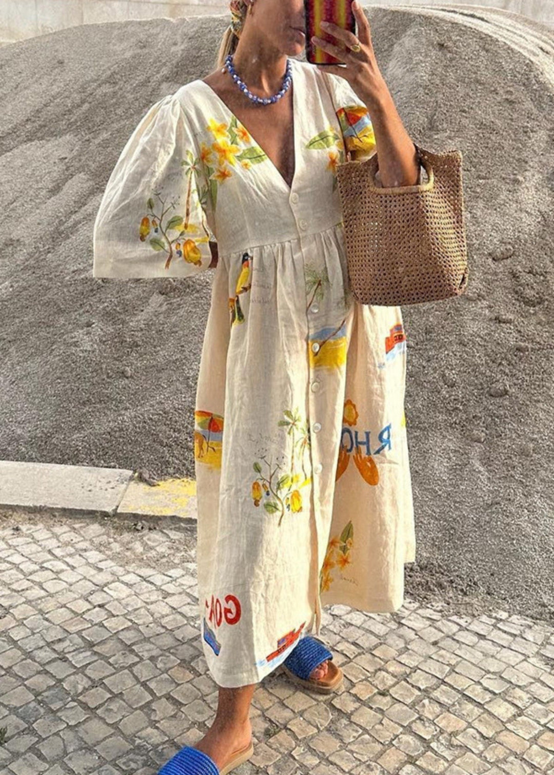 Isla - Mediterranean Breeze Dress