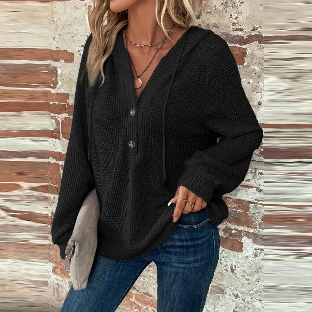 Zyrae™ | Oversized V-Neck Sweat