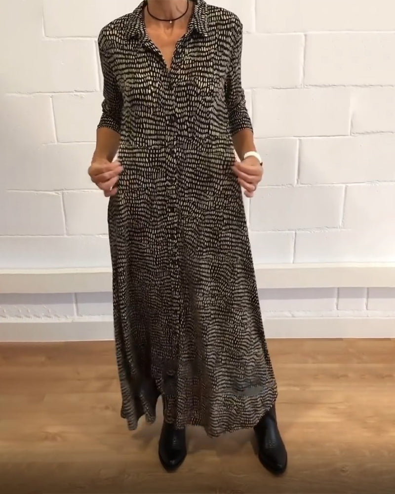 LYVÉA™ | Sophisticated Pocket Midi Dress