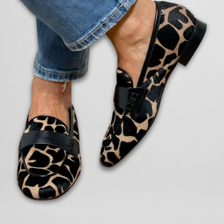 Avenora™ | Printed Elegance Moccasins