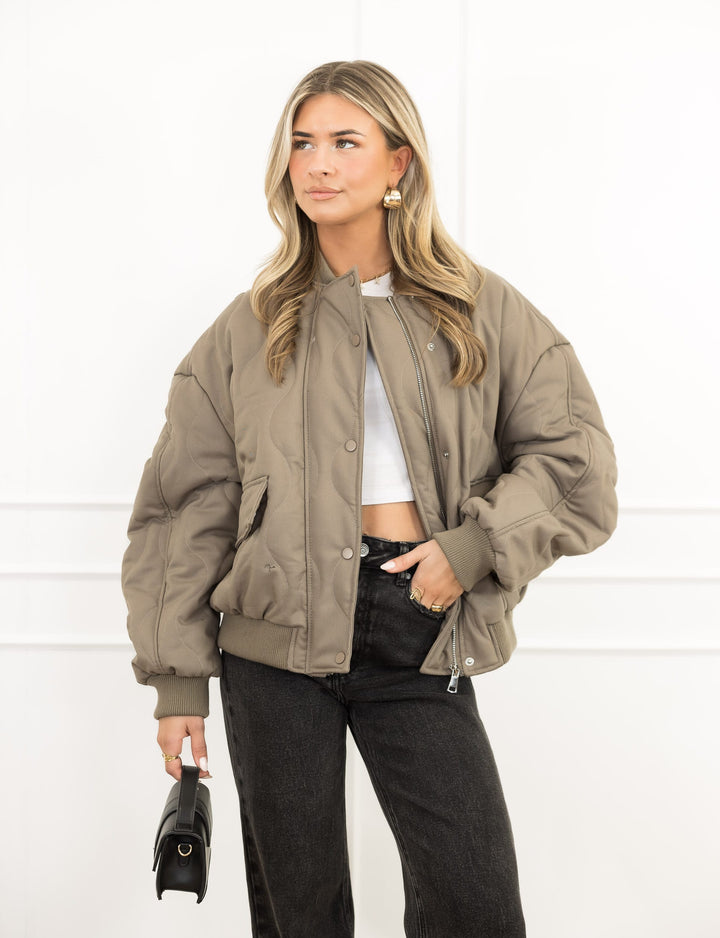 Zella™ | Elegant Taupe Jacket