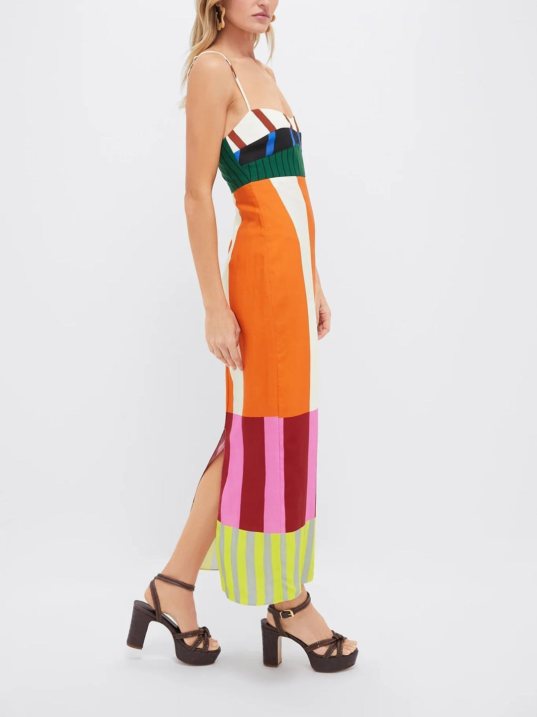 Paloma™ | Elegant Multicolor Maxi Dress