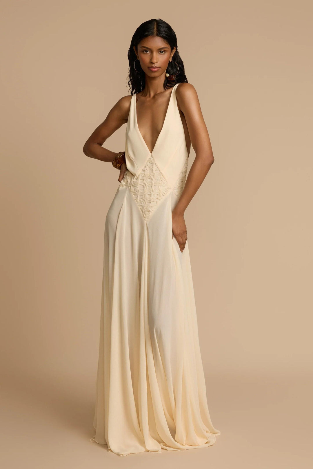 Lavinia™ | Plunging V Maxi Dress