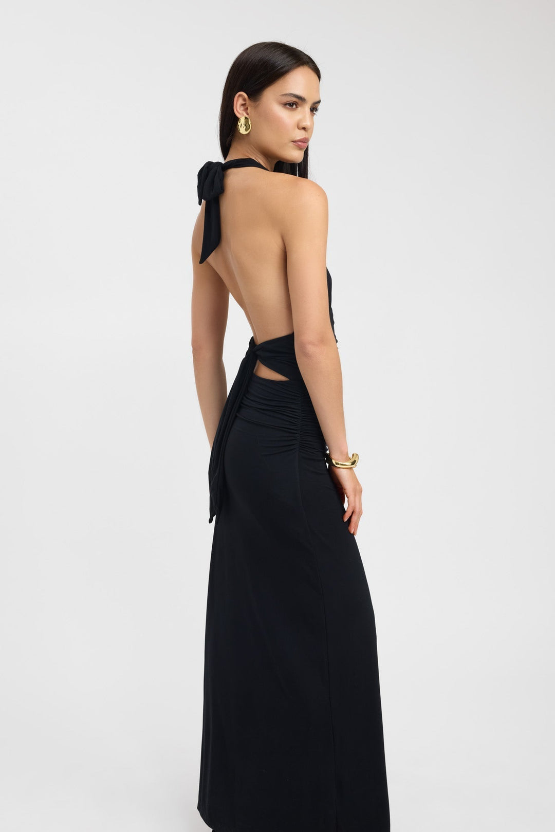 Sariah™ | Elegant Halter Maxi Dress