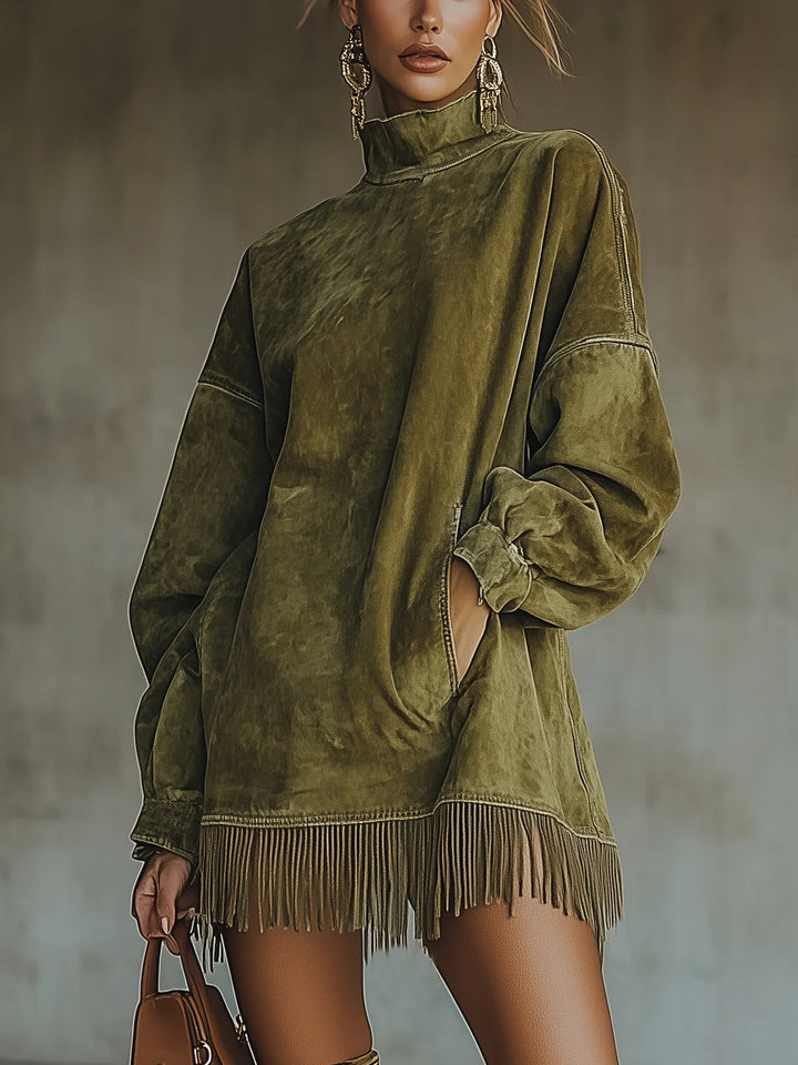 Sheri | Cozy Fringe Dress