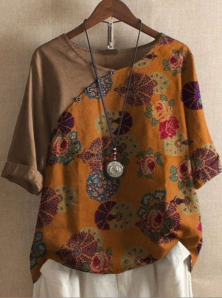 Eloise | Retro Blossom Floral Shirt