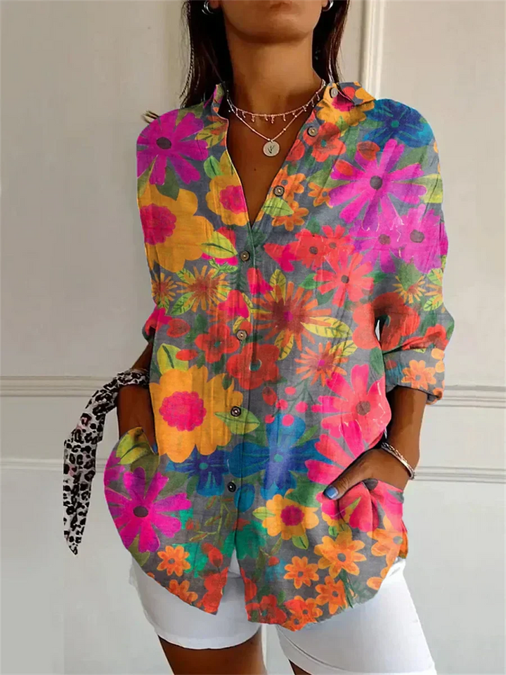 Daisy - Comfy Floral Casual Blouse