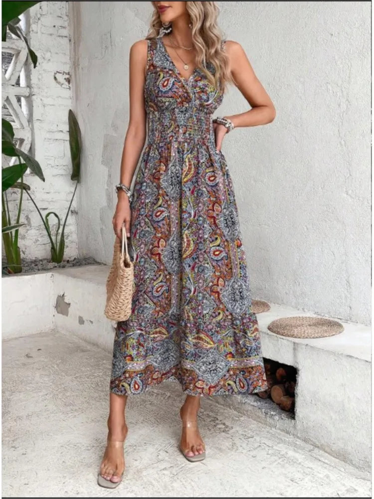 Solana Boho Dress with Tummy Coverage