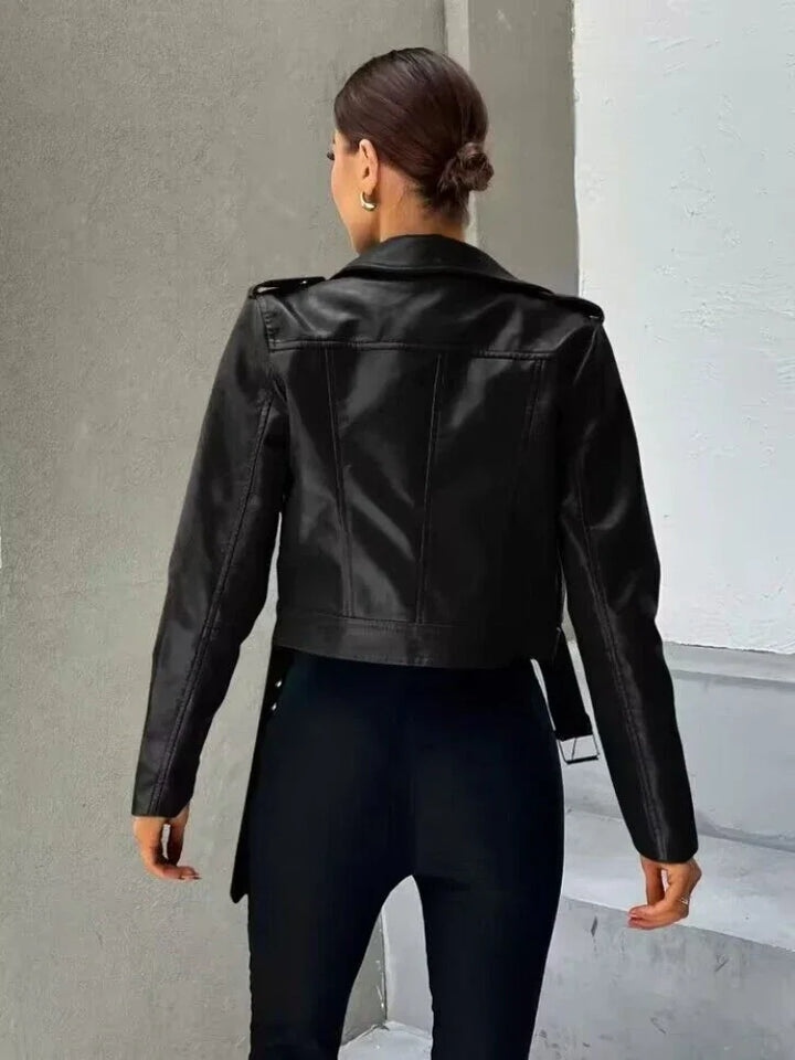 Kaia | Midnight Rebel Moto Jacket