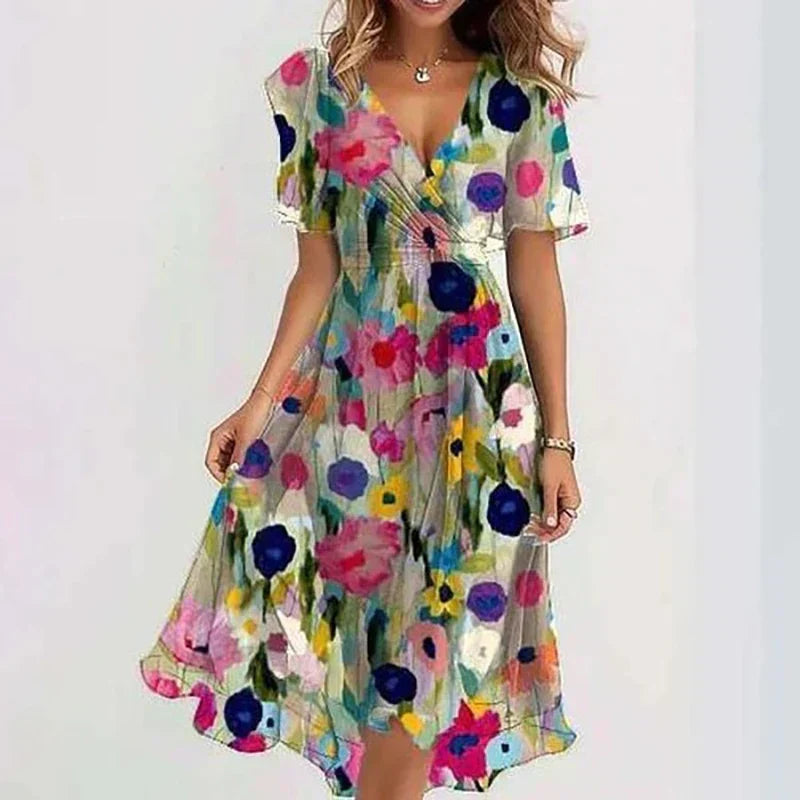 Viviana | Vibrant Colorblock Dress