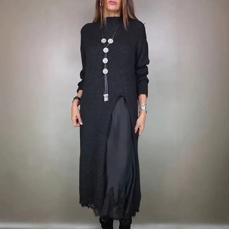 Averie™ | Elegant Knit & Lace Two-Piece Set