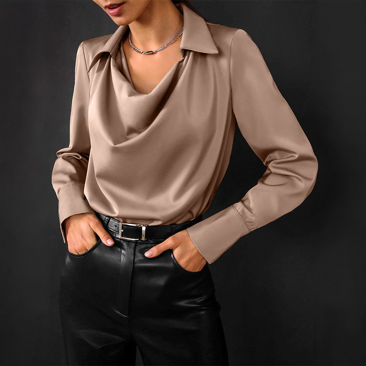 Selene - Luxe Satin Blouse.