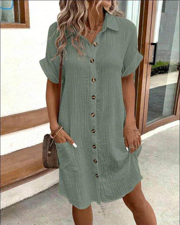 Brooklyn™ | Elegant Polo Midi Dress