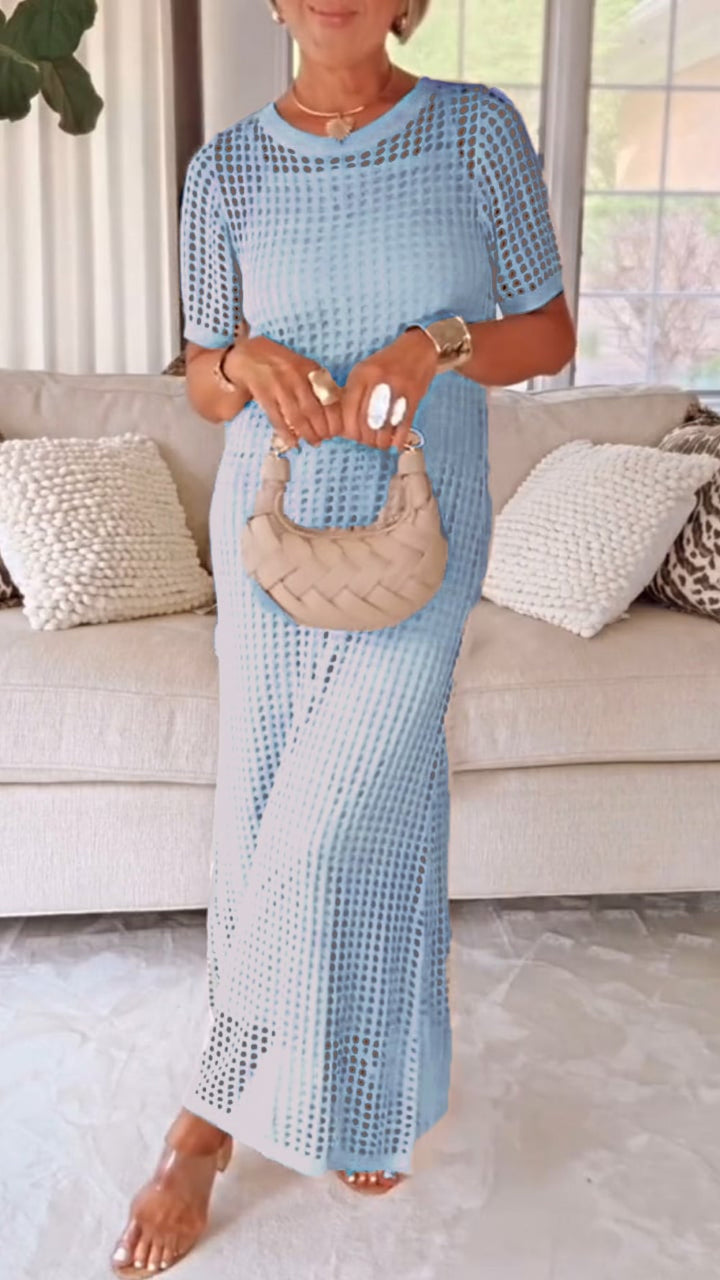 Alverra™ | Boat Neck Two-Piece Dress