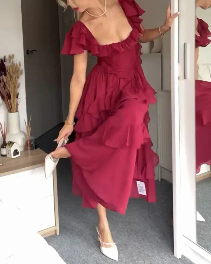 OLIVIA - RUFFLE DRESS