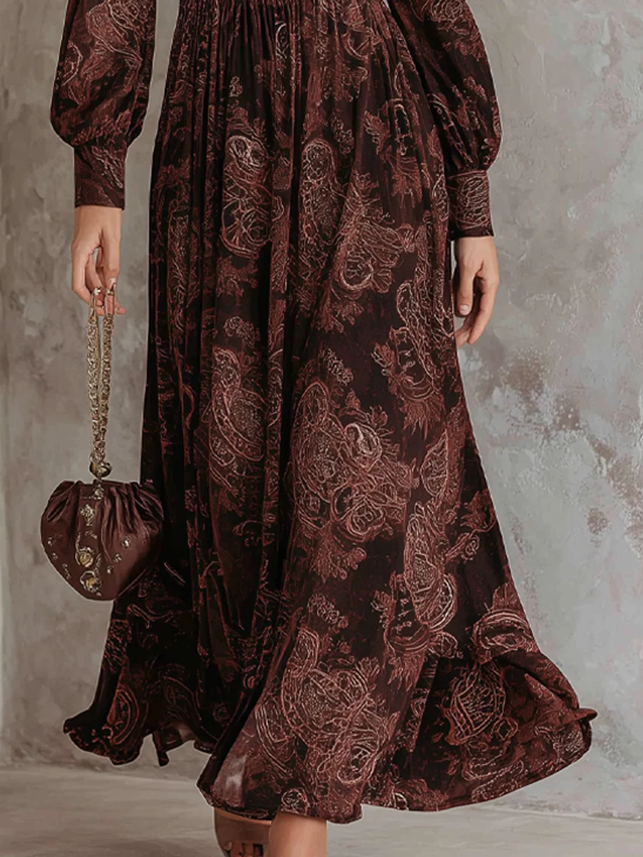 ORLENA™ | Boho Zippered Maxi Dress