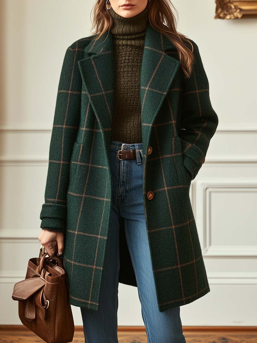 Olivia™ | Classic Checked Coat