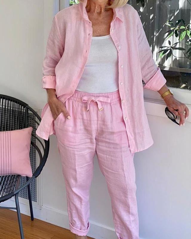 Henna - Long-Sleeved Shirt and Pants Set