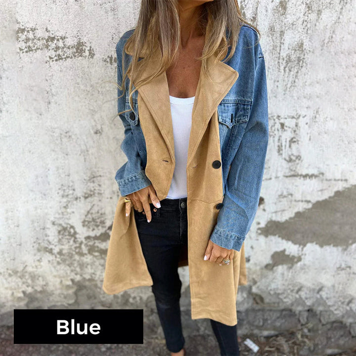 Charly Mid Length Denim Trench Coat