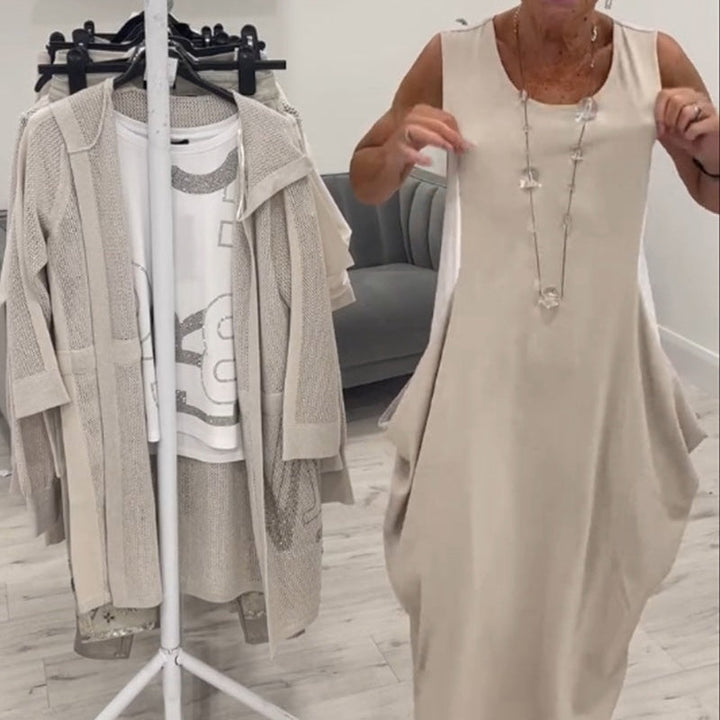 Noraya™ | Simple Sleeveless Dress with Pockets