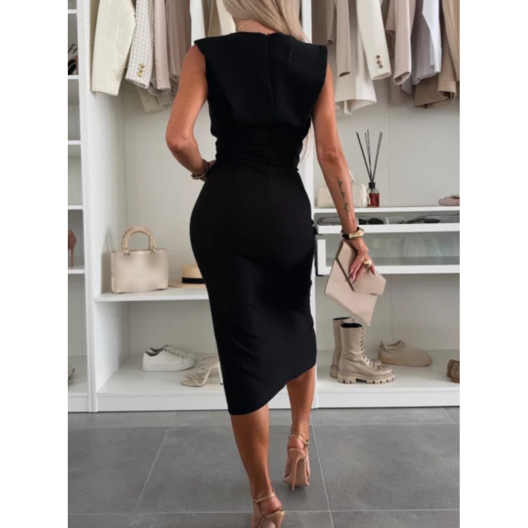 FAYLORA™ | FlowCharm Slit Dress