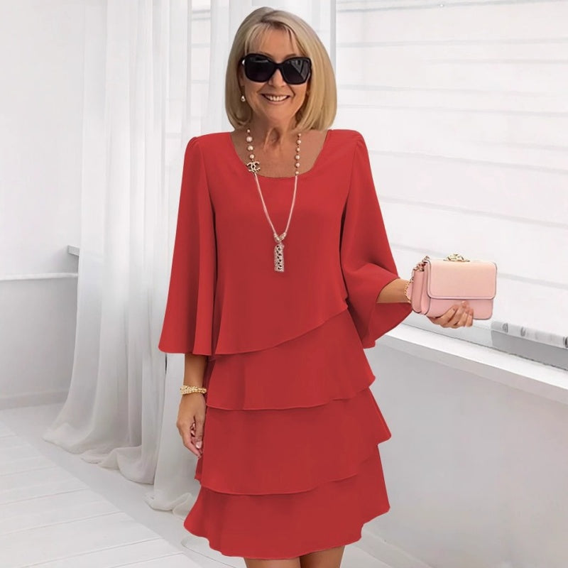 Women's slimming chiffon dress